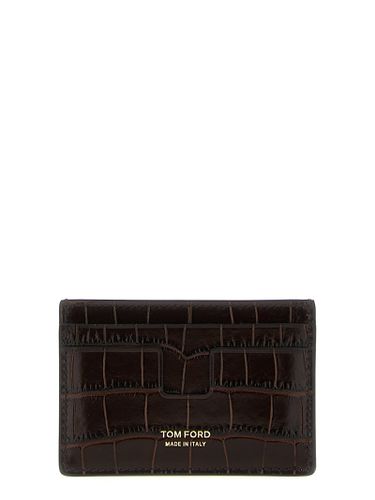 Tom Ford Croc Print Card Holder - Tom Ford - Modalova