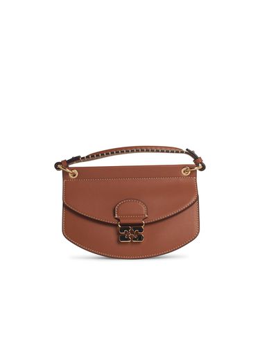 Ganni apo-g Brown Leather Bag - Ganni - Modalova