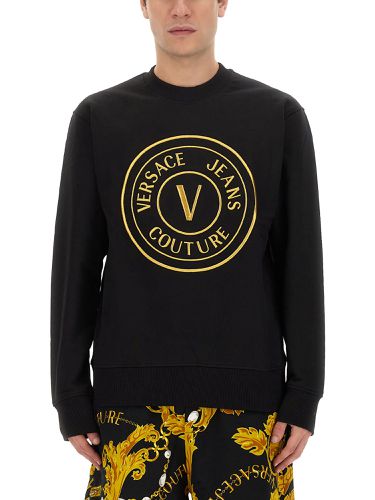 V-emblem Sweatshirt - Versace Jeans Couture - Modalova
