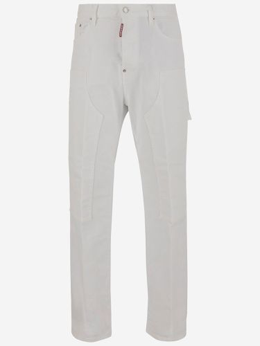 Stretch Cotton Cargo Pants - Dsquared2 - Modalova