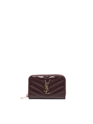 Cassandre Matelassé Wallet In Patent Leather - Saint Laurent - Modalova