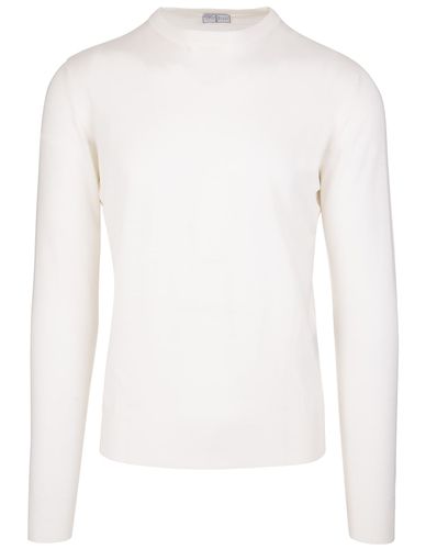 Cream Cashmere Milionaire Crew Neck Pullover - Fedeli - Modalova