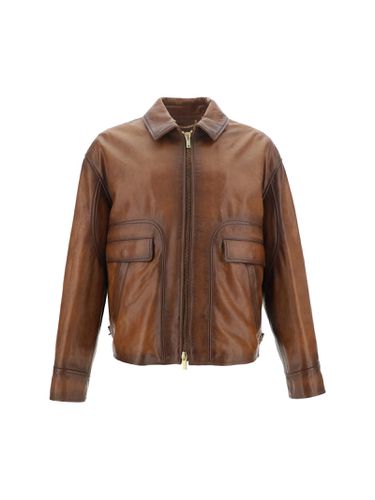 Golden Goose Leather Jacket - Golden Goose - Modalova