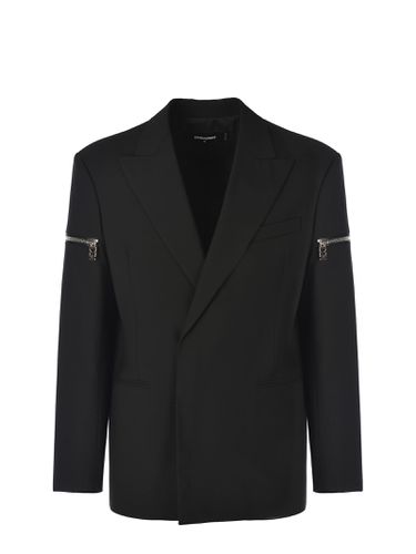 Double-breasted Blazer icon Made Of Fresh Wool - Dsquared2 - Modalova