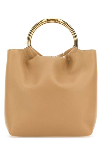 Beige Leather Bucket Bag - Valentino Garavani - Modalova