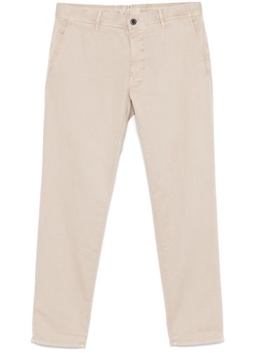 Taupe Cotton Blend Chino Trousers - Incotex - Modalova