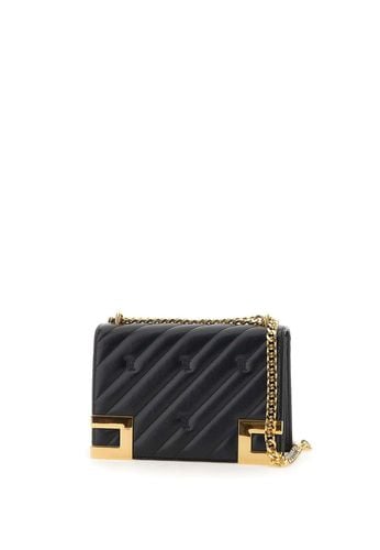 Medium Quilted Chain-linked Crossbody Bag - Elisabetta Franchi - Modalova