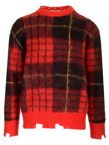 Oversized Tartan Jumper - Alexander McQueen - Modalova