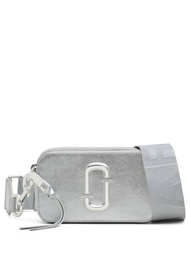 The Slingshot Silver Crossbody Bag With Logo Detail In Laminated Leather Woman - Marc Jacobs - Modalova