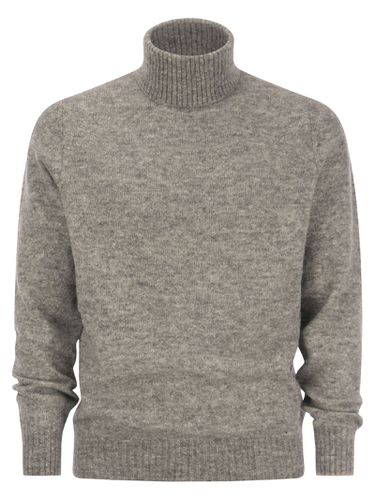 Turtleneck Sweater In Alpaca, Cotton And Wool - Brunello Cucinelli - Modalova