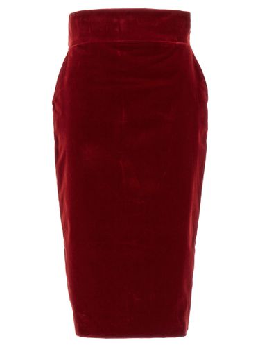 Velvet Midi Skirt - Alexandre Vauthier - Modalova