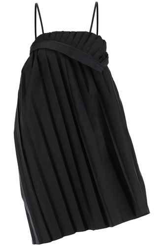 Trompe Loeil Pleated Mini Dress - MM6 Maison Margiela - Modalova