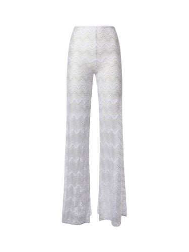 Viscose Zig Zag Lamé Flare Trousers - Missoni - Modalova