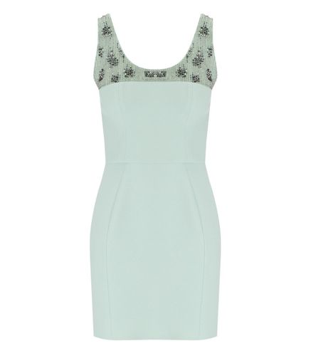 Embellished Sleeveless Mini Dress - Elisabetta Franchi - Modalova