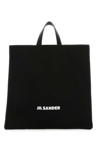 Black Canvas Shopping Bag - Jil Sander - Modalova