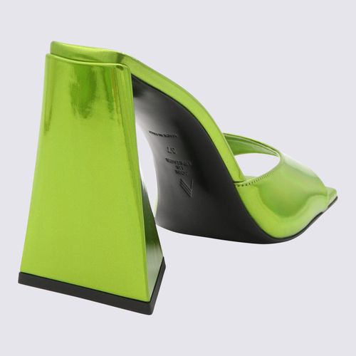 The Attico Lime Devon Mules - The Attico - Modalova