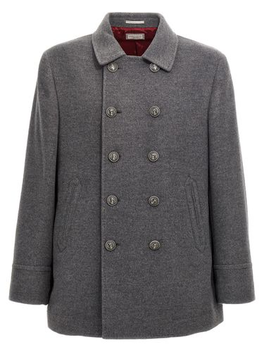 Double-breasted Coat - Brunello Cucinelli - Modalova