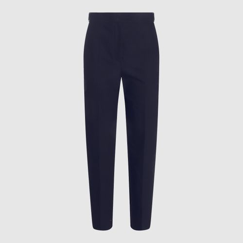 Dark Blue Cotton Pants - Brunello Cucinelli - Modalova