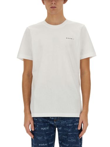 Marni Logo Print T-shirt - Marni - Modalova