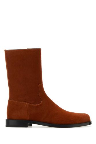 Brick Calfhair Ankle Boots - Dries Van Noten - Modalova