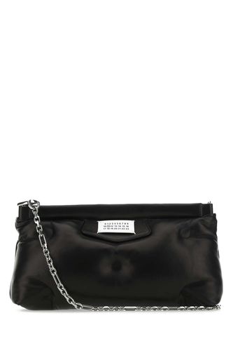 Black Nappa Leather Slam Red Carpet Clutch - Maison Margiela - Modalova