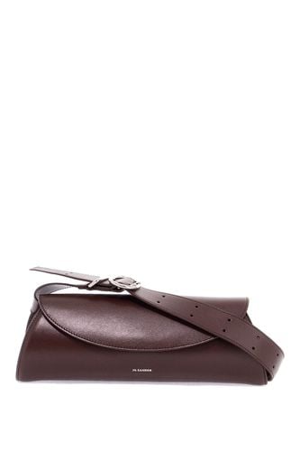 Cannolo Sm Bag In Dark Brown Calf Leather - Jil Sander - Modalova