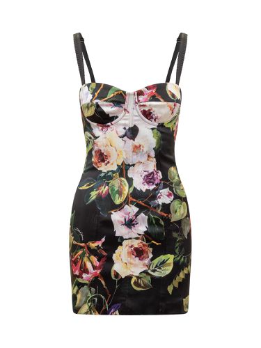 Stretch Silk Satin Bustier Dress - Dolce & Gabbana - Modalova