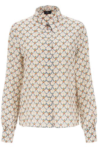 Crepe De Chine Shirt With Floralia Motif - Etro - Modalova