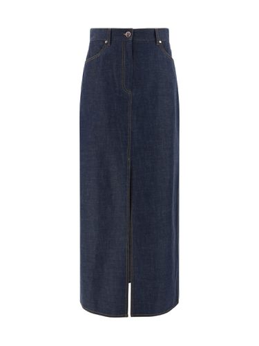 Brunello Cucinelli Denim Maxi Skirt - Brunello Cucinelli - Modalova