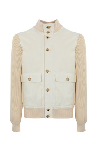 Nappa And Knitted Jacket - Brunello Cucinelli - Modalova