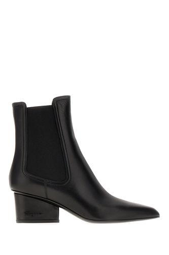 Ferragamo Black Leather Boots - Ferragamo - Modalova