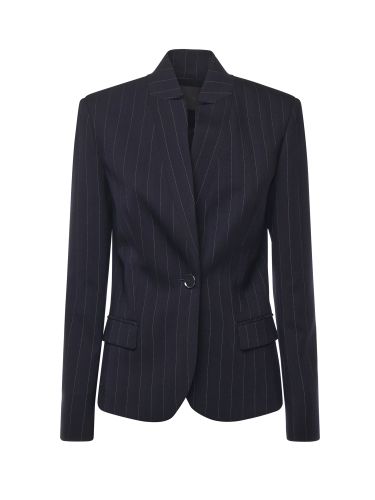 Pinko Fitted Pinstriped Wool Blazer - Pinko - Modalova