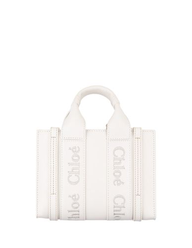 Chloé White Mini Woody Tote Bag - Chloé - Modalova