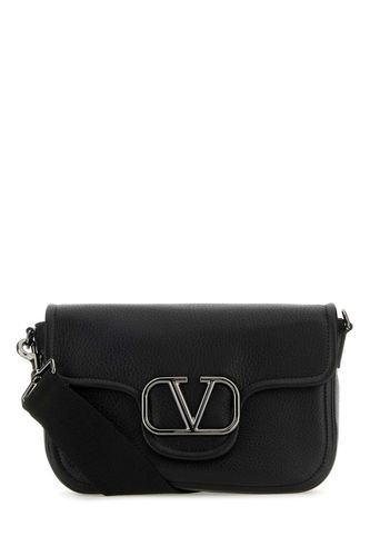 Black Leather Vlogo Crossbody Bag - Valentino Garavani - Modalova