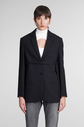 Courrèges Blazer In Black Wool - Courrèges - Modalova