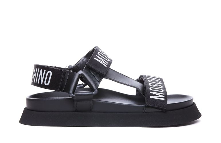 Moschino Platform Sandals Logo Tape - Moschino - Modalova