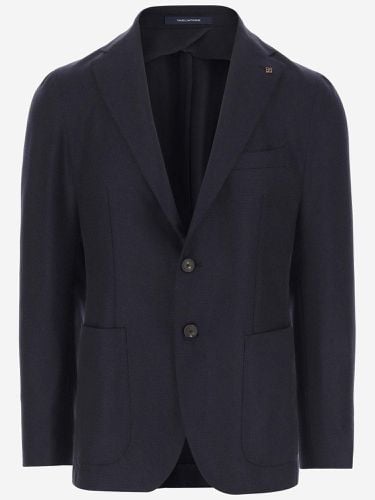 Wool And Cashmere Single-breasted Jacket - Tagliatore - Modalova