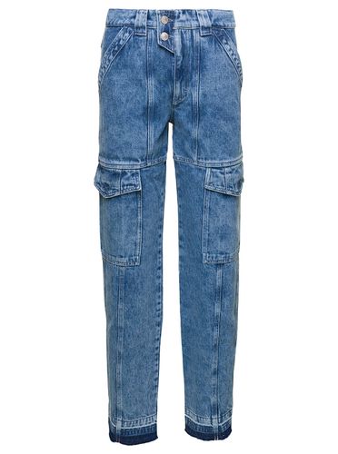 Denim Cargo Pants With Pockets In Cotton Woman - Marant Étoile - Modalova