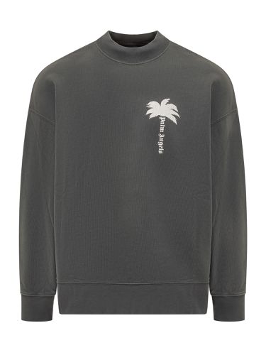 Sweatshirt With The Palm Logo - Palm Angels - Modalova