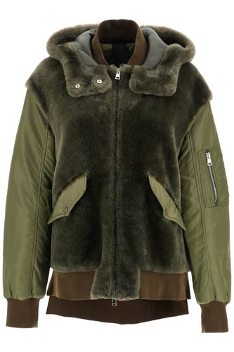 Shearling Insert Jacket With - Blancha - Modalova