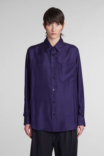 Lemaire Shirt In Viola Silk - Lemaire - Modalova