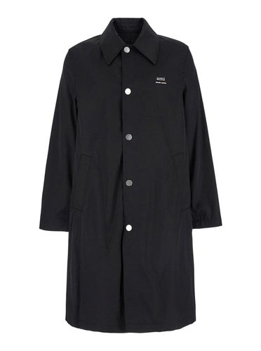 Paris Technical Twill Raincoat - Ami Alexandre Mattiussi - Modalova