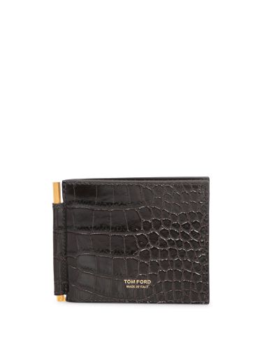 Tom Ford Black Crocodile Wallet - Tom Ford - Modalova