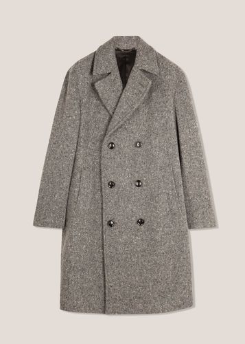 Aathene Grey Double-breasted Coat - doppiaa - Modalova