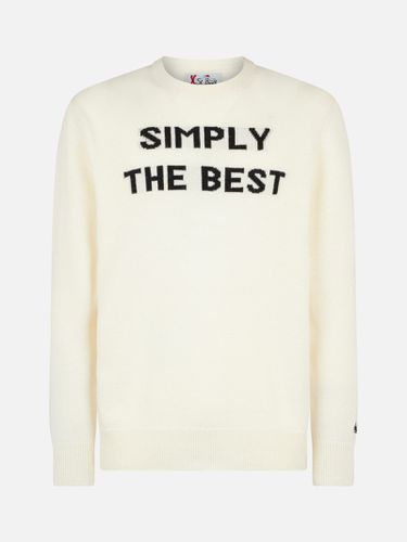 Man Crewneck Sweater With Simply The Best Jacquard Print Niki Dj Special Edition - MC2 Saint Barth - Modalova