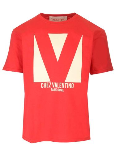 Chez Valentino T-shirt - Valentino Garavani - Modalova