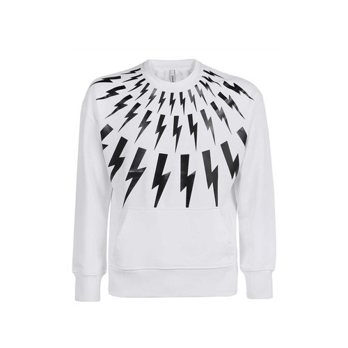 Lightning Print Sweatshirt - Neil Barrett - Modalova