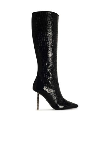 GCDS Black Patent Leather Boots - GCDS - Modalova