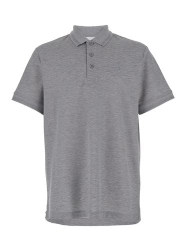 Short Sleeve Polo Shirt With Buttons In Cotton Man - Burberry - Modalova