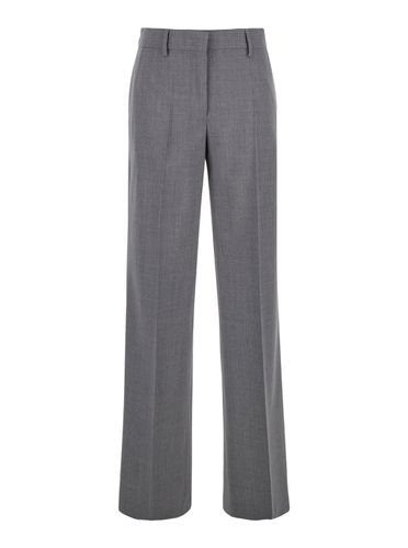 Belt Loops Pants In Stretch Wool Woman - MSGM - Modalova